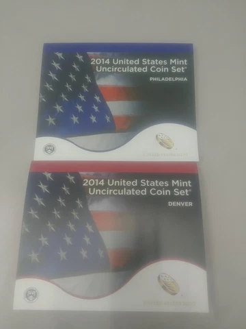 2014 United States Mint Uncirculated Coin Set Philadelphia & Denver Cover