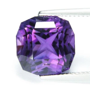 8.81Cts Ravishing Natural Purple Amethyst 12mm Cushion Custom Cut Loose Gemstone - Picture 1 of 3