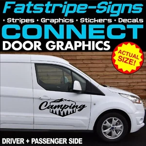 passend für FORD CONNECT CAMPING TÜR GRAFIK AUFKLEBER DECALS CAMPERVAN DAY VAN - Bild 1 von 2