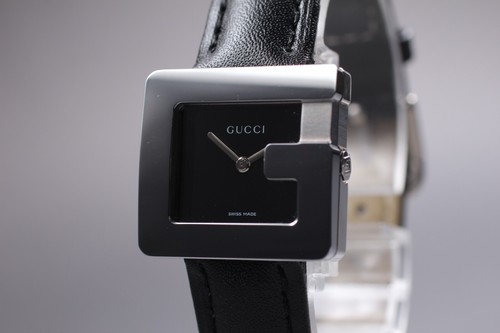[Quasi come nuovo] GUCCI 3600L G Face 23 mm quadrante nero quarzo donna dal Giappone #2992