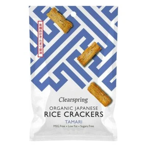 💚 Clearspring Organic Tamari Japanese Rice Crackers 50g - Picture 1 of 1