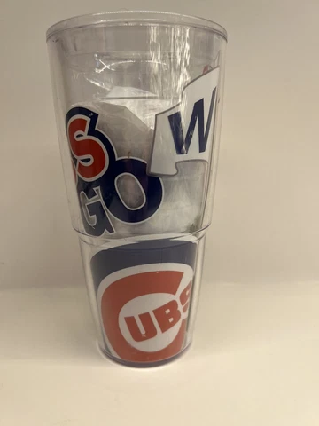 Chicago Cubs MLB Tervis 24oz Tumbler Cup With Lid Cover