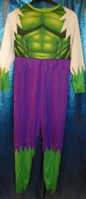 Incredible Hulk Kids 2003 Costume Superhero Halloween Bodysuit Only NO MASK 7-10 - Image 1 of 4