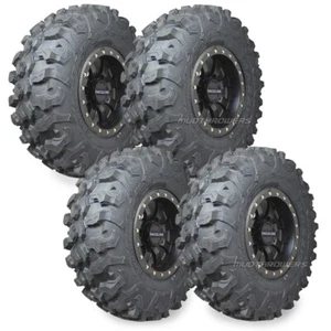 35" Maxxis Carnivore Tires 15" Raceline Mamba Wheels Black Can-Am Maverick X3 - Picture 1 of 3