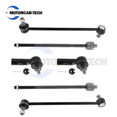 6Pcs Front Inner Outer Tie Rod End Sway Bar For SUZUKI SX4 2007-2013 All Models - Image 1 of 4