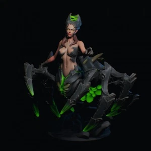 Spider Queen/Drider/Cursed Elf/3D Printed/Dungeons and Dragons/Creature Armory - Picture 1 of 8
