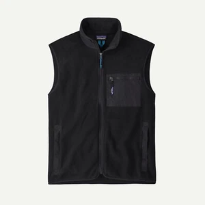 *NWT* Patagonia Synchilla Fleece Pockets Full Zip Vest Men's Size XL - Black - Picture 1 of 5