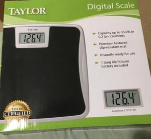 Taylor 7329B 330 lbs/150 kg Capacity Digital Bath Scale-New - Picture 1 of 2