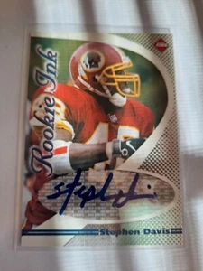 1998 Collector's Edge Rookie Ink Stephen Davis Autograph Card - Picture 1 of 2