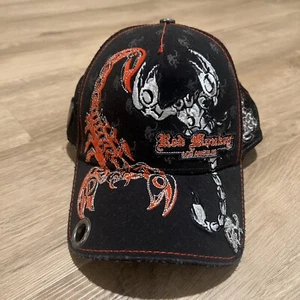Red Monkey By Torry Pendergrass Rare Double Scorpion Trucker Hat Grunge - Picture 1 of 8