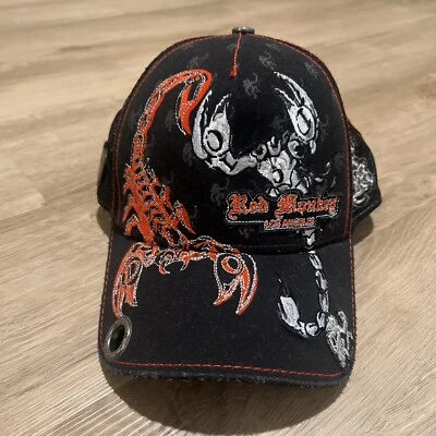 Sombrero Grunge Red Monkey By Torry Pendergrass Raro Doble Escorpión Camionero Foto 1 de 4