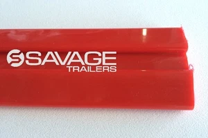 BOAT TRAILER SKIDS / BUNK - POLY - RED - GROOVED - 1 METRE - AUSTRALIAN MADE - Picture 1 of 4