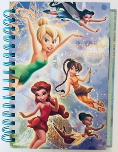 DISNEY STORE TINKER BELL & FAIRIES JOURNAL WITH PEN SPIRAL HARDBACK New in Box - Picture 1 of 7
