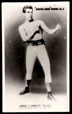 1940-70 Boxing News Photos #2 James Corbett VG - Image 1 of 2
