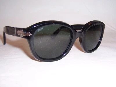 NEW PERSOL SUNGLASSES PO 0060/S 95/31 BLACK/GREEN 52mm AUTHENTIC 0060 - Image 1 of 4