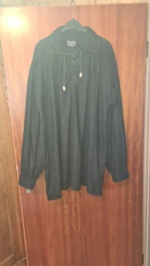 Leonardo Carbone Mittelalter Kragenhemd m Schnürung xxxl - Bild 1 von 4