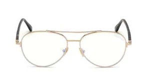 Montatura occhiali da vista aviatore Tom Ford TF5684-B 028 metallo oro/tor 55-15-140 - Foto 1 di 3