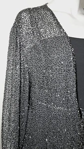 Evening JOVANI 16  Bugle Beaded Jacket & Skirt Size 16 - Picture 1 of 10