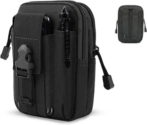 Tactical Molle Pouch EDC Belt Bag Military Phone Waist Bag Fanny Pack Pocket Men - Picture 1 of 12