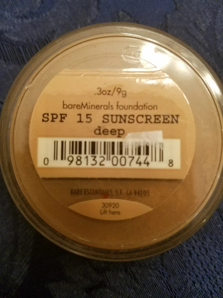 Bare Escentuals bareMinerals Foundation 9g/ .3oz  DEEP ~ Inner Seal - Image 1 of 3