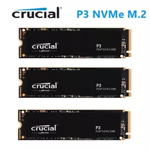 SSD M.2 Crucial P3 500GB 1TB 2TB NVMe M.2 PCIe 3D NAND SSD UP to 3500MB/s - Picture 1 of 9