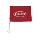 Peterbilt Trucks Two-Sided Red & White 17.7” x 11.8” Car, Truck or SUV Flag