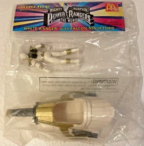 1994 McDonalds Mighty Morphin Power Rangers película White Ranger/Falcon Ninjazord - Imagen 1 de 2