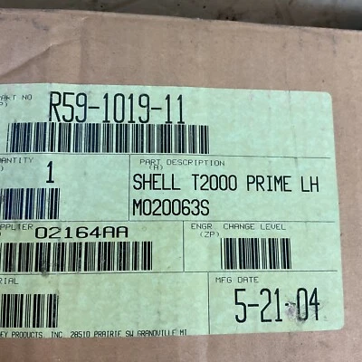 Carcasa de plástico negra R59-1019-11 Hadley - LH (Shell T2000 Prime LH M020063S) Foto 1 de 4