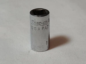 Vintage Snap On 3273430 STM9 9/32" 1/4" Square Drive Deep Socket 6 Point Tool - Picture 1 of 6