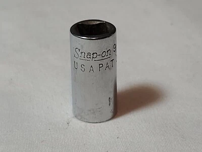 Vintage Snap On 3273430 STM9 9/32"  1/4" Square Drive Deep Socket 6 Point Tool - Image 1 of 4