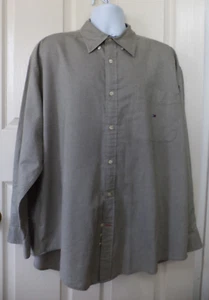 Tommy Hilfiger Jeans Solid Men's Oxford Shirt Size XL/TG/XG Cotton Blend - Picture 1 of 14