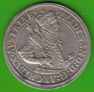 Moneda Taler Habsburgo RDR Taler 1564-1595 Hall en muy buen estado nswleipzig Foto 1 de 3