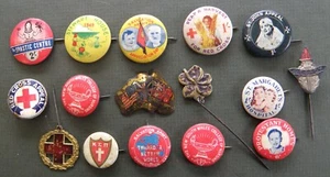 16 Assorted Badges & Pins All Early to Mid 20th Century - Picture 1 of 10