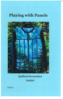 J. Minnis Designs JMD201 Playing with Panels Quilted Sweatshirt Jacket pattern - Image 1 of 3