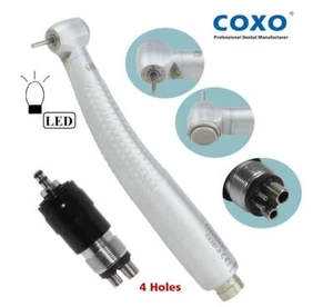 COXO Dental LED Self Power High Speed Handpiece 4 Hole NSK QD-J Coupling Swivel - Picture 1 of 22