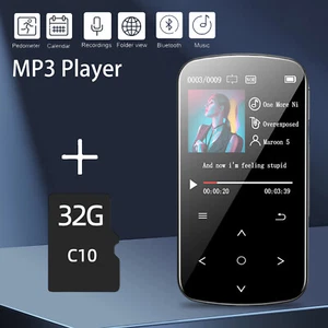 32GB MP3 Player HiFi Lossless Sound Bluetooth Clip Music Voice Recorder Radio - Picture 1 of 17