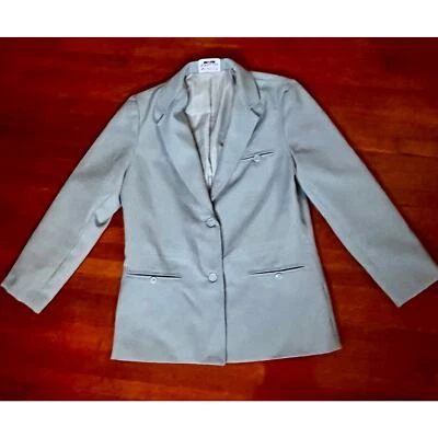Blazer Traje Chaqueta Oficina Pequeña Med Preppy Vintage Años 70 Informal CornerGray Ajustado Foto 1 de 4