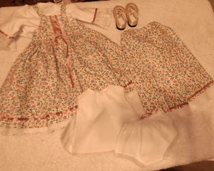 VESTIDO MUÑECA 7 piezas de colección con pantalones zapatos y ropa interior + pieza para el pelo para muñeca de aproximadamente 18" - Imagen 1 de 19