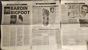 Forteana News, Bardin Bigfoot, Ogopogo, Nessie TWELVE~12~TWELVE 1990 Newsletters - Picture 1 of 7
