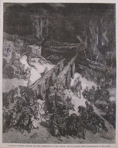 CEDARS OF LEBANON GUSTAVE DORES 1866 LONDON ILLUSTRATED NEWS - Picture 1 of 2