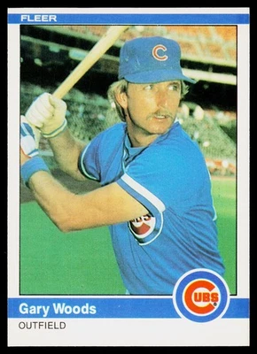 1984 Fleer #507 Gary Woods - EX - Image 1 of 2