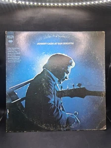 VINTAGE JOHNNY CASH AT SAN QUENTIN LP 12" VINYL ALBUM - Imagen 1 de 12