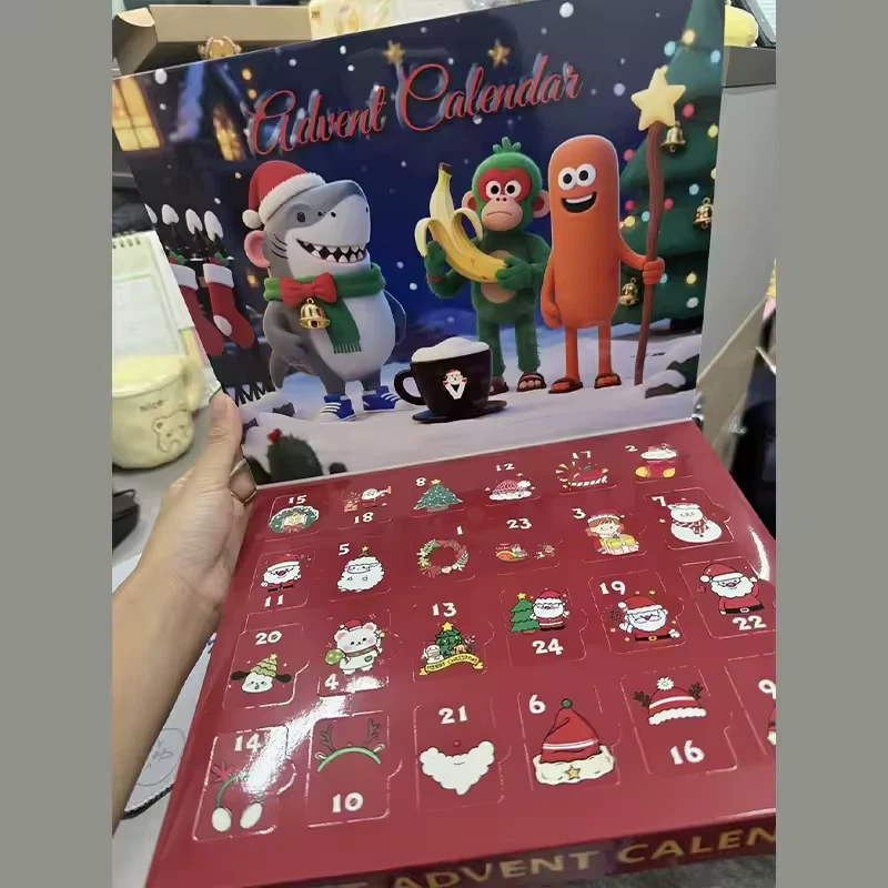 Calendario de Adviento Navidad 24 Días Regalos Italiano Brainrot Cuenta Regresiva Tung Tralaler Foto 1 de 3