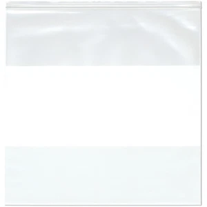 Plymor 24" x 24", 4 Mil Heavy Duty White-Block Zipper Reclosable Plastic Bags - Picture 1 of 3