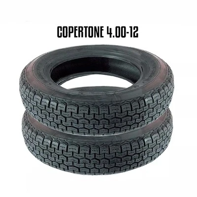 OEM QUALITY KIt 2 Gomme Pneumatico 4 00 12 Ruota APE TM 703 602 Posteriore D817