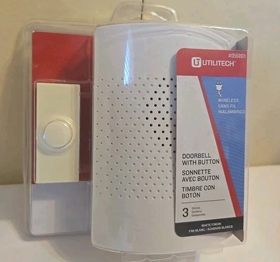 Campainha sem fio Utilitech #0568971 nova  - Imagem 1 de 4