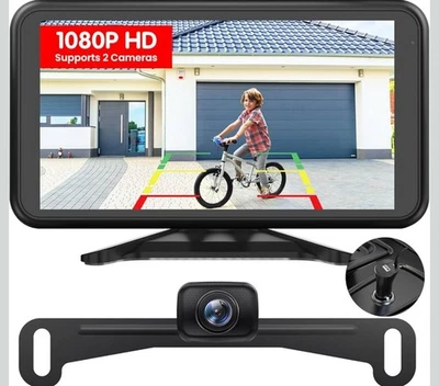 AUTO-VOX Wireless Backup Camera Portable 5" HD 1080P Car Monitor 2-CH - Image 1 of 4