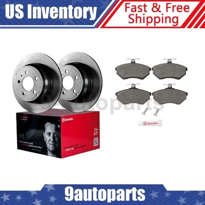 Kit de frenos delanteros Brembo rotores de disco pastillas de cerámica para Volkswagen Golf 1999 Foto 1 de 4