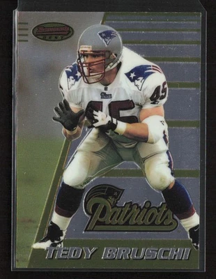 Bowman's Best #162 1996 Tedy Bruschi New England Patriots novato Foto 1 de 2