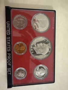 1977 S U.S. Mint Proof Set – 6 Coins – Original Case with Box - Picture 1 of 7
